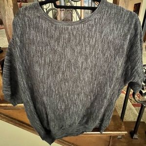 DKNY SWEATER/ shirt.  Dark gray stretchy work 1 time.